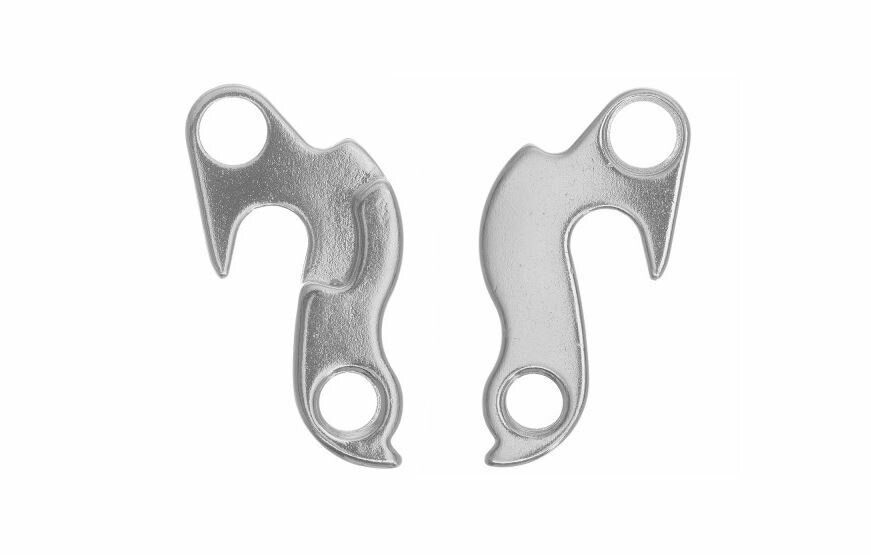 фото Держатель заднего переключателя (петух), для велосипедов Trek, Gary Fisher, Klein, Schwinn, Merida, Stels, Format , алюминиевый, серебристый