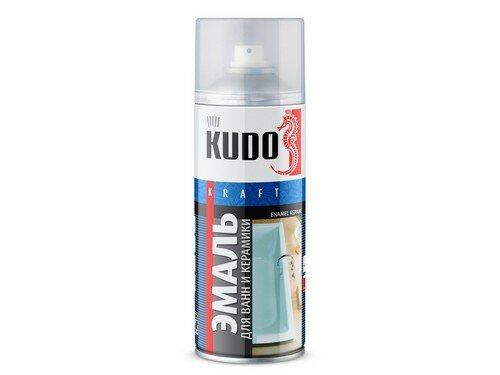 KUDO Краска-спрей для ванн белая (520мл) (KUDO)