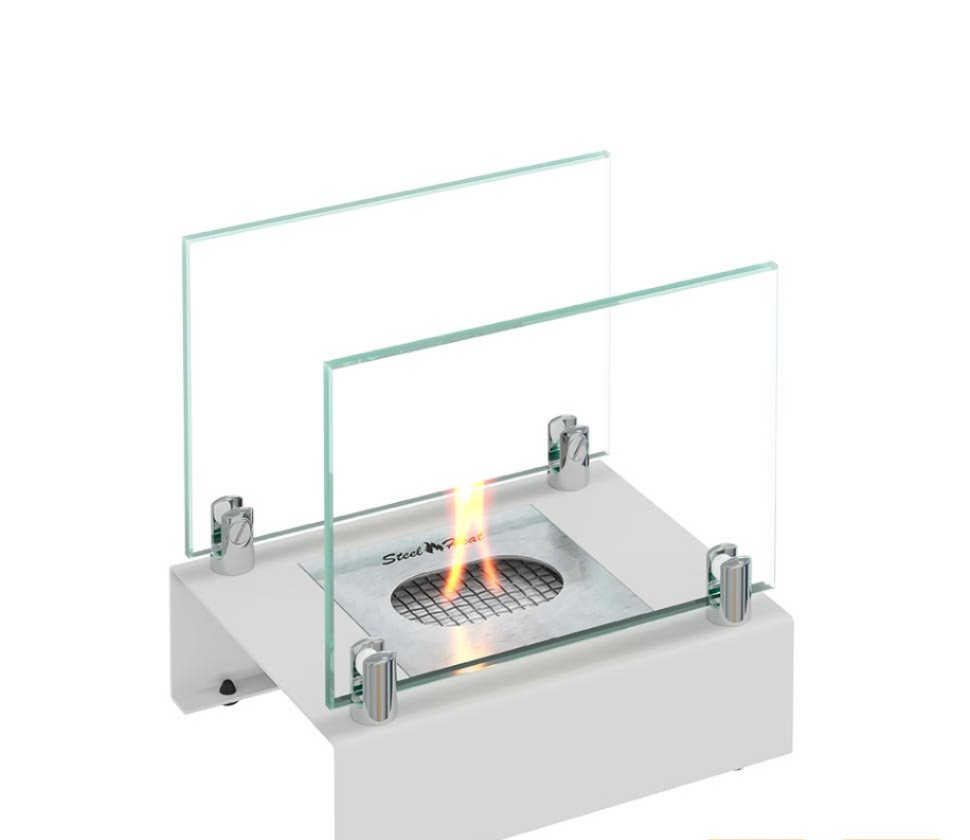 фото Настольный биокамин SteelHeat ALBA белый TAL/WHITE Белый