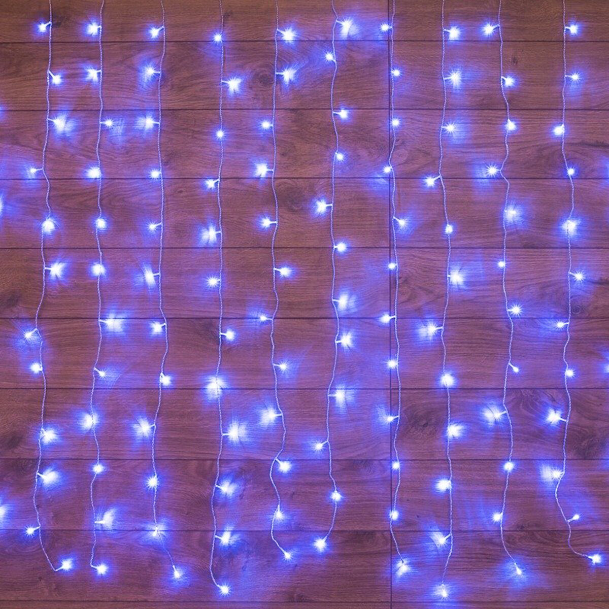 Электрогирлянда Neon-night Светодиодный Дождь, 144 LED, 8 режимов, 1,5 x 1,5 м, синий свет