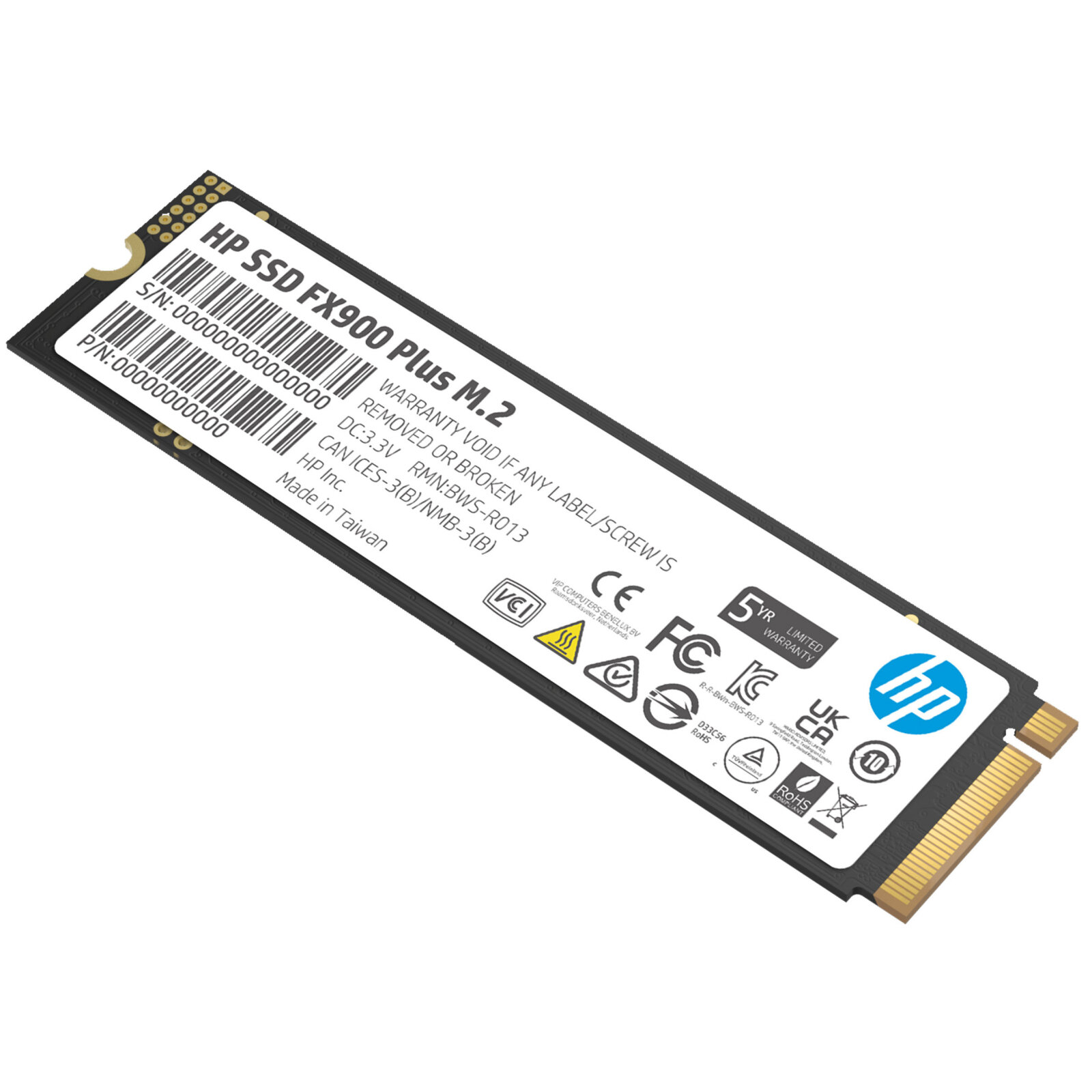 Накопитель SSD 512Gb HP FX900 Plus 7F616AA M.2 2280 NVMe PCIe Gen4х4