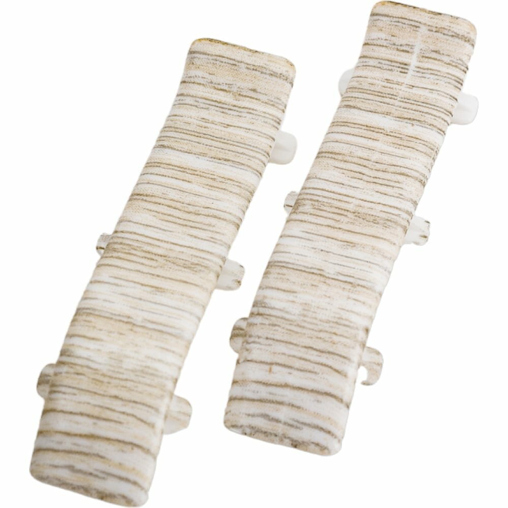 фото IDEAL Соединитель для плинтуса 55мм Идеал Классик 252 Ясень белый К-П55-С-Ф2 252 ЯСН БЕЛ