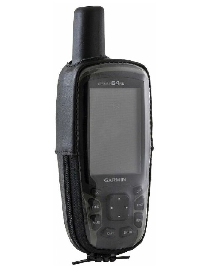 Garmin GPSMAP 64 / 62 чехол натуральная кожа, зажим с окном для зарядки (02-112) — фото 3