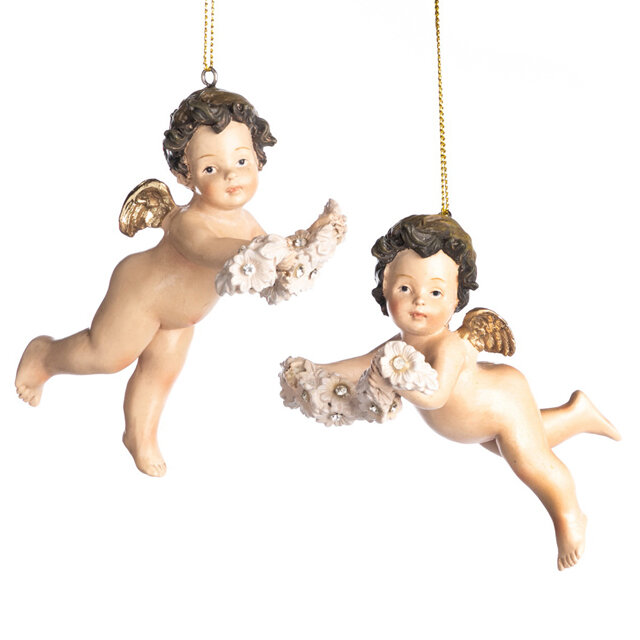 Goodwill Набор елочных игрушек Ангел Джакомо и Киприан 11 см 2 шт подвеска *