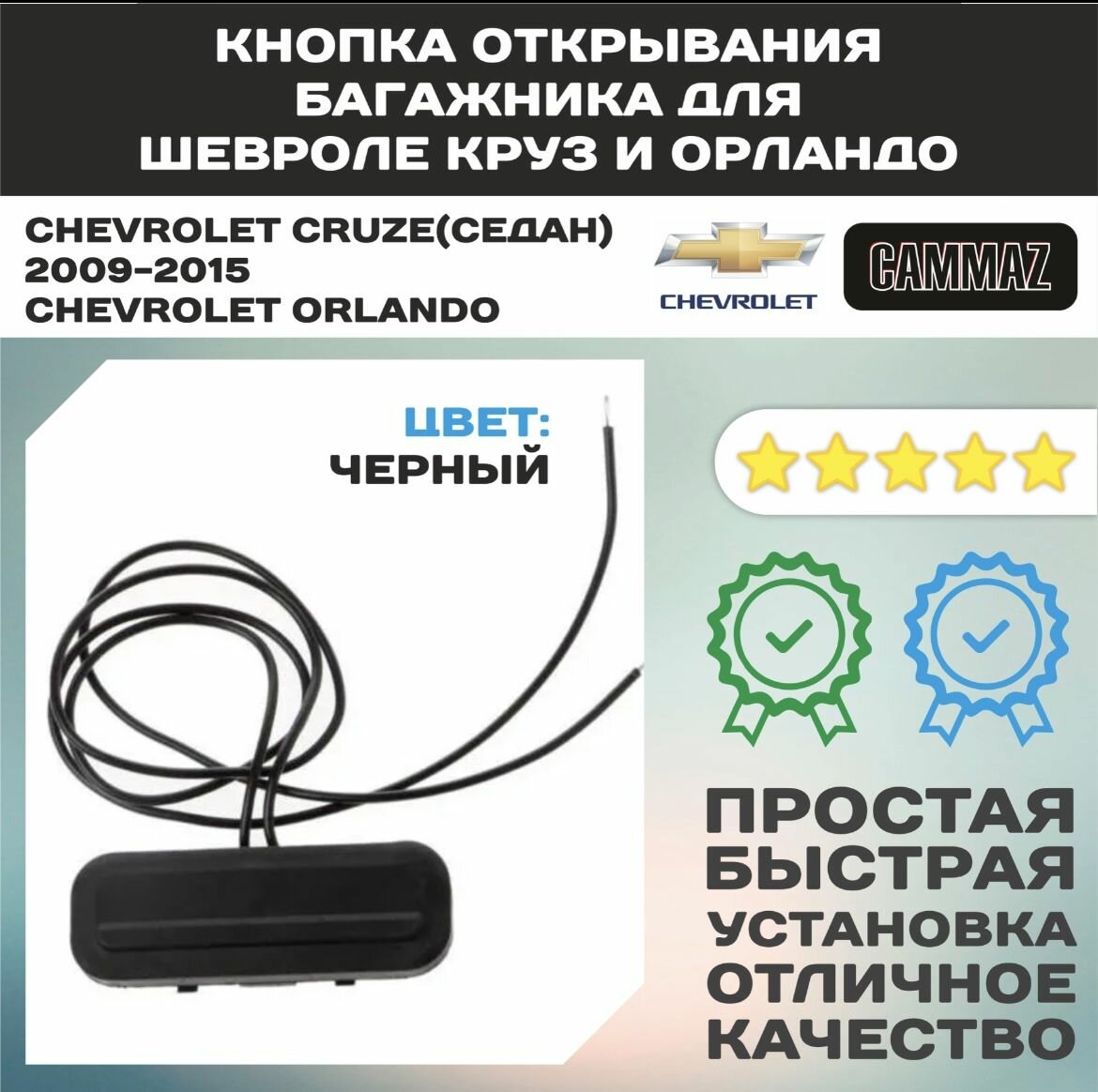 Кнопка открывания багажника для Шевроле Круз, Шевроле Орландо / Сhevrolet Cruze, Chevrolet Orlando.