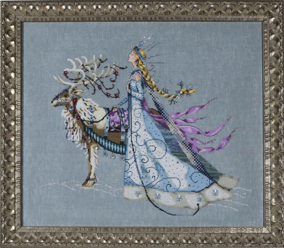 The Snow Queen (Снежная королева) #MD143 Mirabilia Схема для вышивания 46.6 x 38.6 см Счетный крест