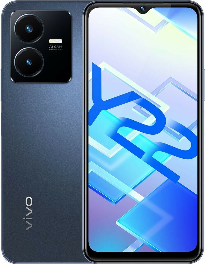 Телефон Vivo Y22 4/64Gb синий космический