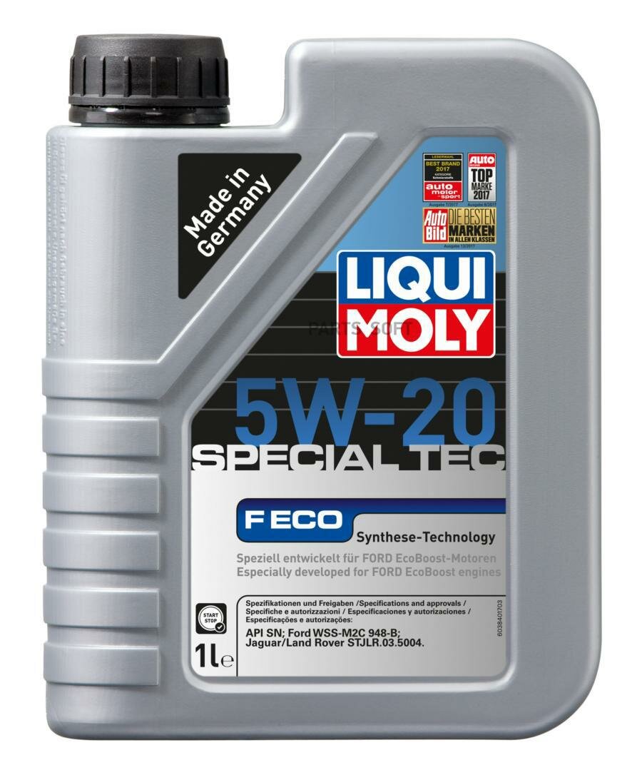 LIQUI MOLY 3840 Масо моторное LIQUI MOLY Special Tec F ECO 5W20,