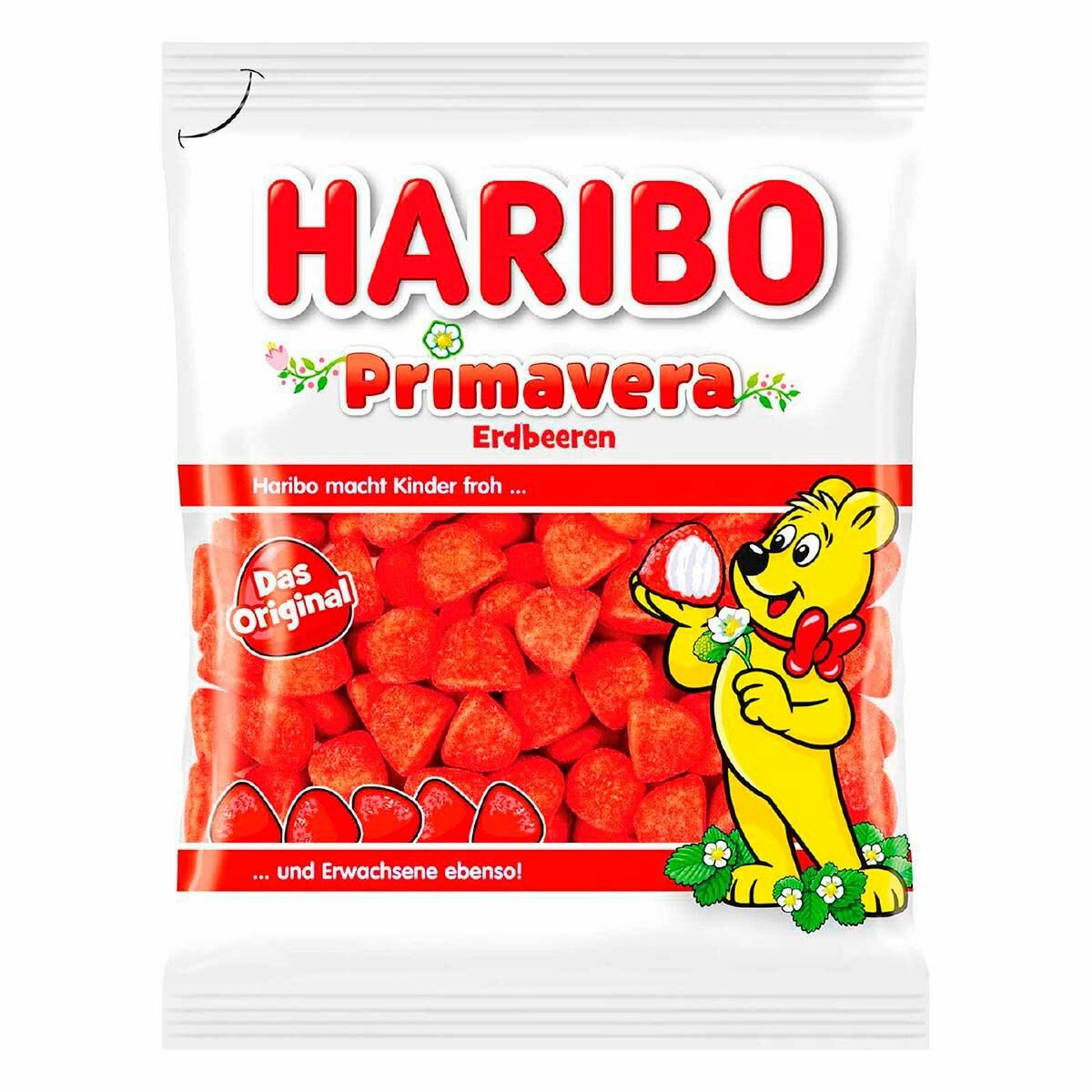 Жевательный мармелад Haribo Primavera Erdbeeren со вкусом клубники (Германия), 175 г