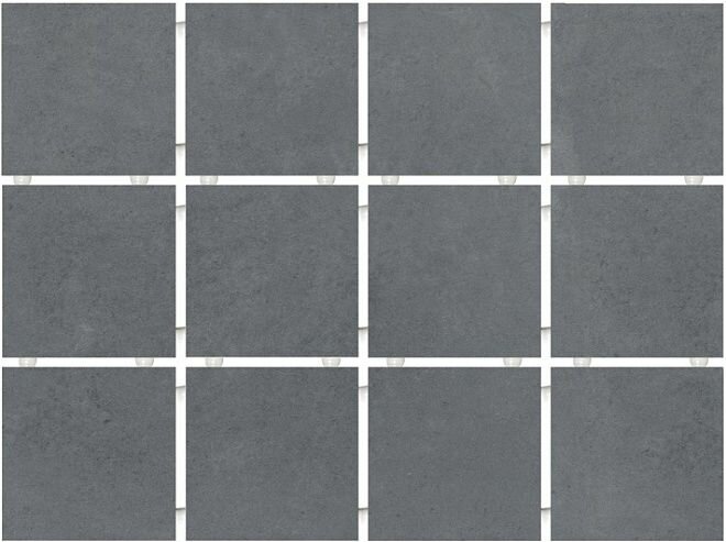 1290H Амальфи серый темный, полотно 29,8х39,8 из 12 частей 9,8х9,8 9.8*9.8 керам.гранит