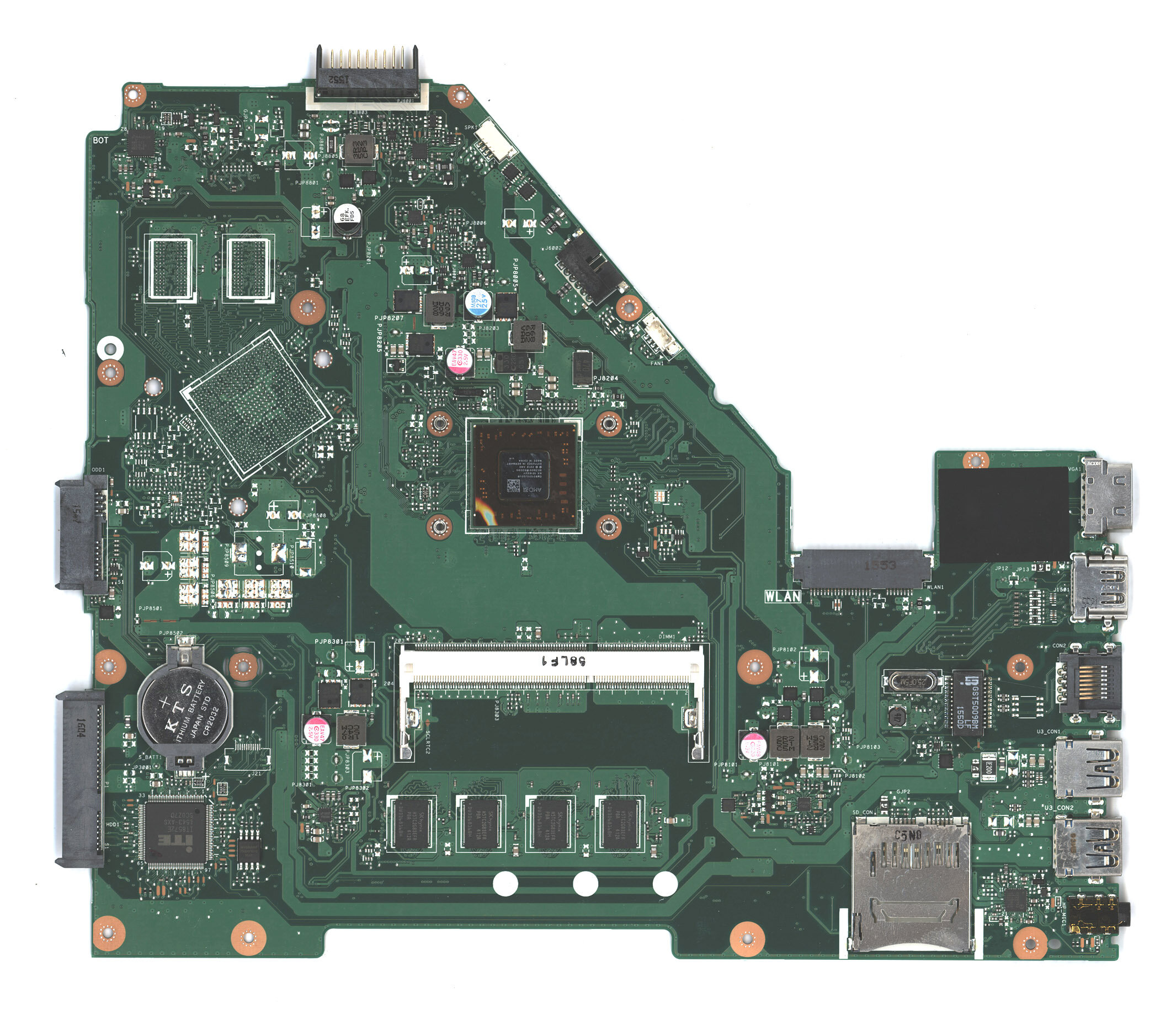 Материнская плата для Asus X550W 2G/E1-6010