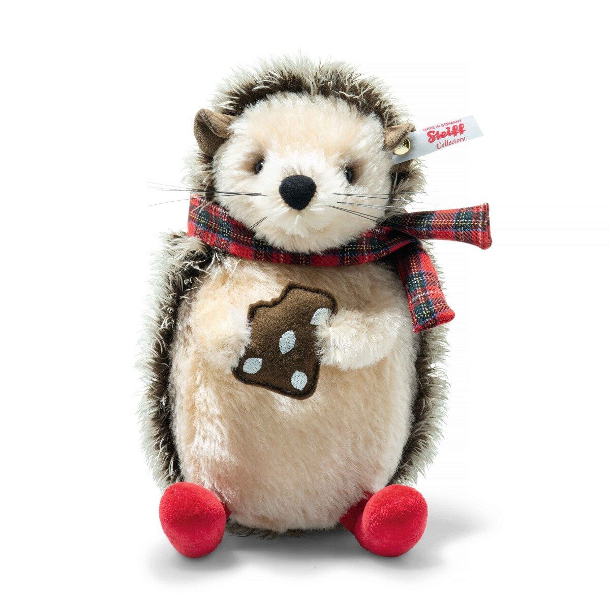 Мягкая игрушка Steiff Ivo Christmas hedgehog (Штайф Рождественский ежик Иво, 19 см)