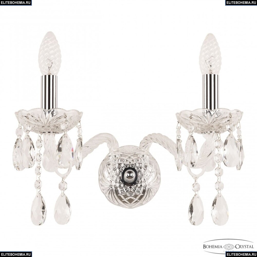 Бра Bohemia Ivele Crystal 107 107B/2/165 Ni - фото №1