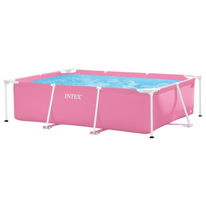 Бассейн каркасный Pink Frame Pool 220х150х60 см цвет розовый 28266NP