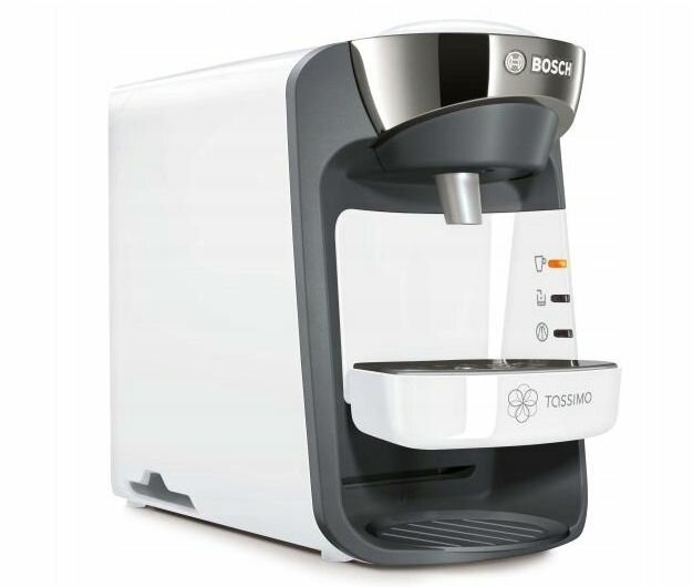 Капсульная кофемашина Bosch Tassimo Suny TAS3204 1300 Вт, серый/белый - фотография № 2