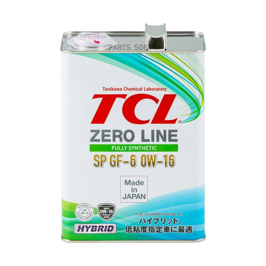 TCL Z0040016SP Масо моторное TCL Zero Line Fully Synth Fuel Economy SP GF-6 0W16 4