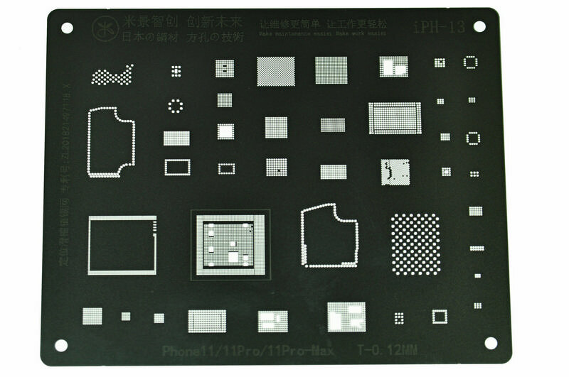 Трафарет BGA IC Mijing T-012mm iPh-13 для iPhone 11/iPhone 11 Pro/iPhone 11 Pro Max