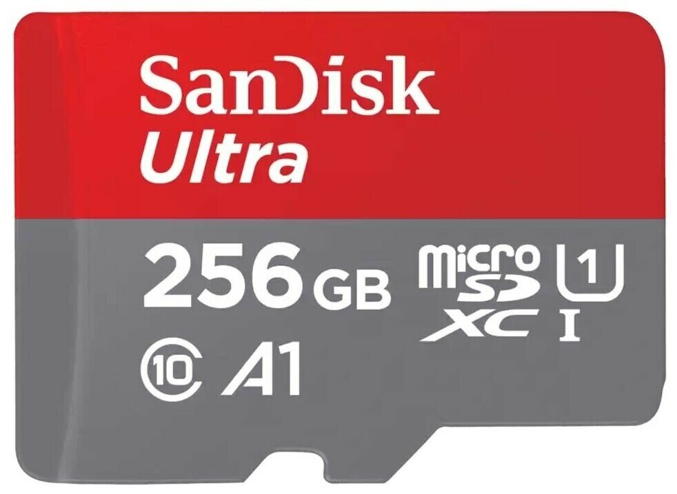 Карта памяти Sandisk MicroSD Ultra C10 UHS-I 150MB/s 256GB без адаптера (SDSQUAC-256G)