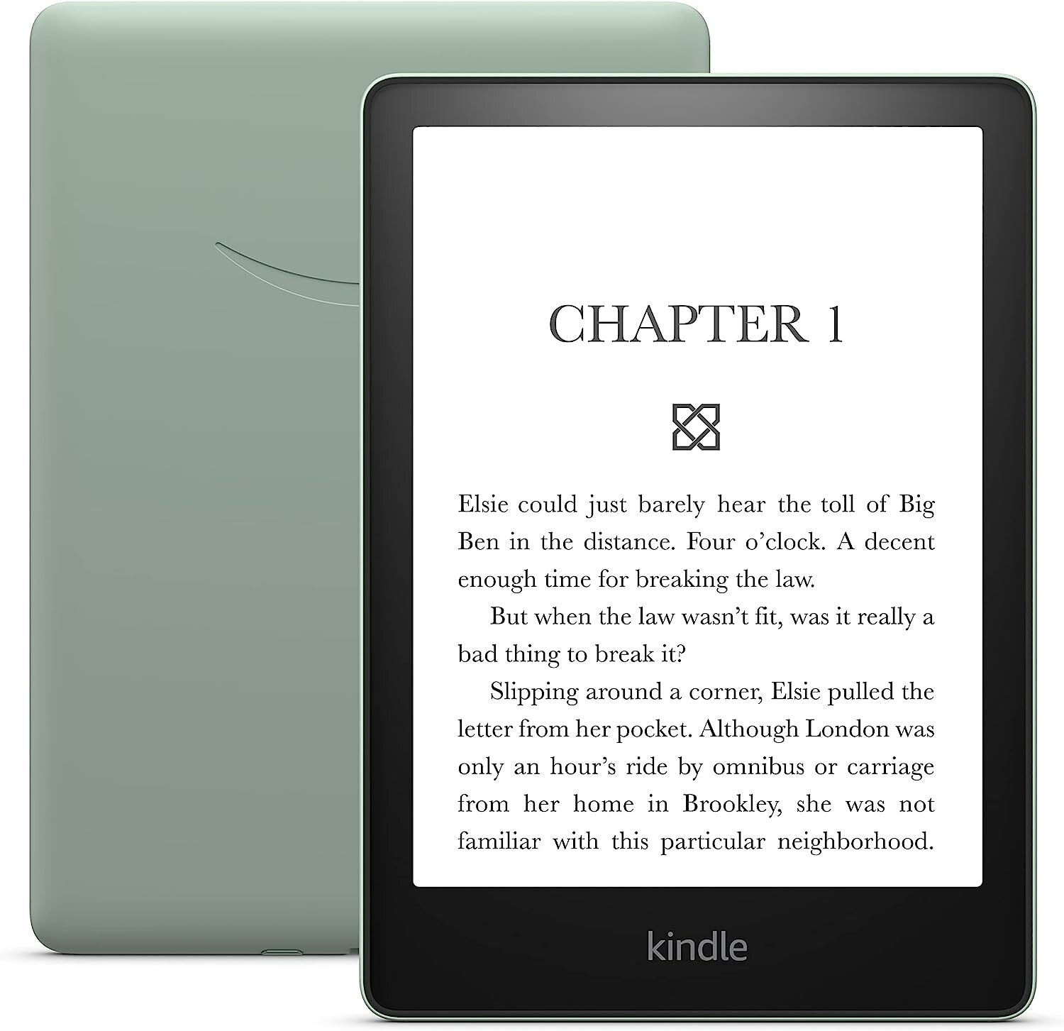 68"Электронная книга Amazon Kindle Paperwhite 2022 16Gb Agave Green(Ad-supported)+Оригинальный Amazon USB сетевой адаптер 5W