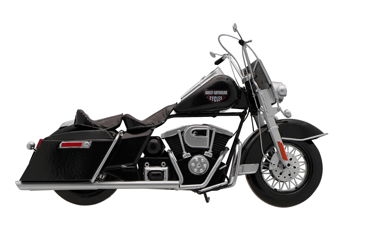 Модель металлического мотоцикла Harley Davidson Road King черный длина 40