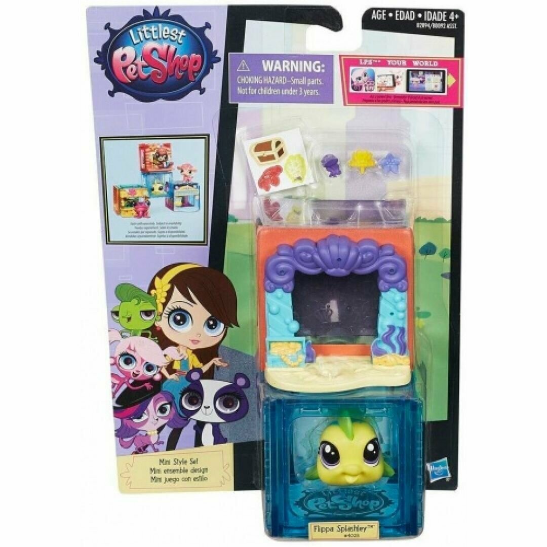 Littlest Pet Shop B0092 Игровой тематический набор №4 - Flippa splashley