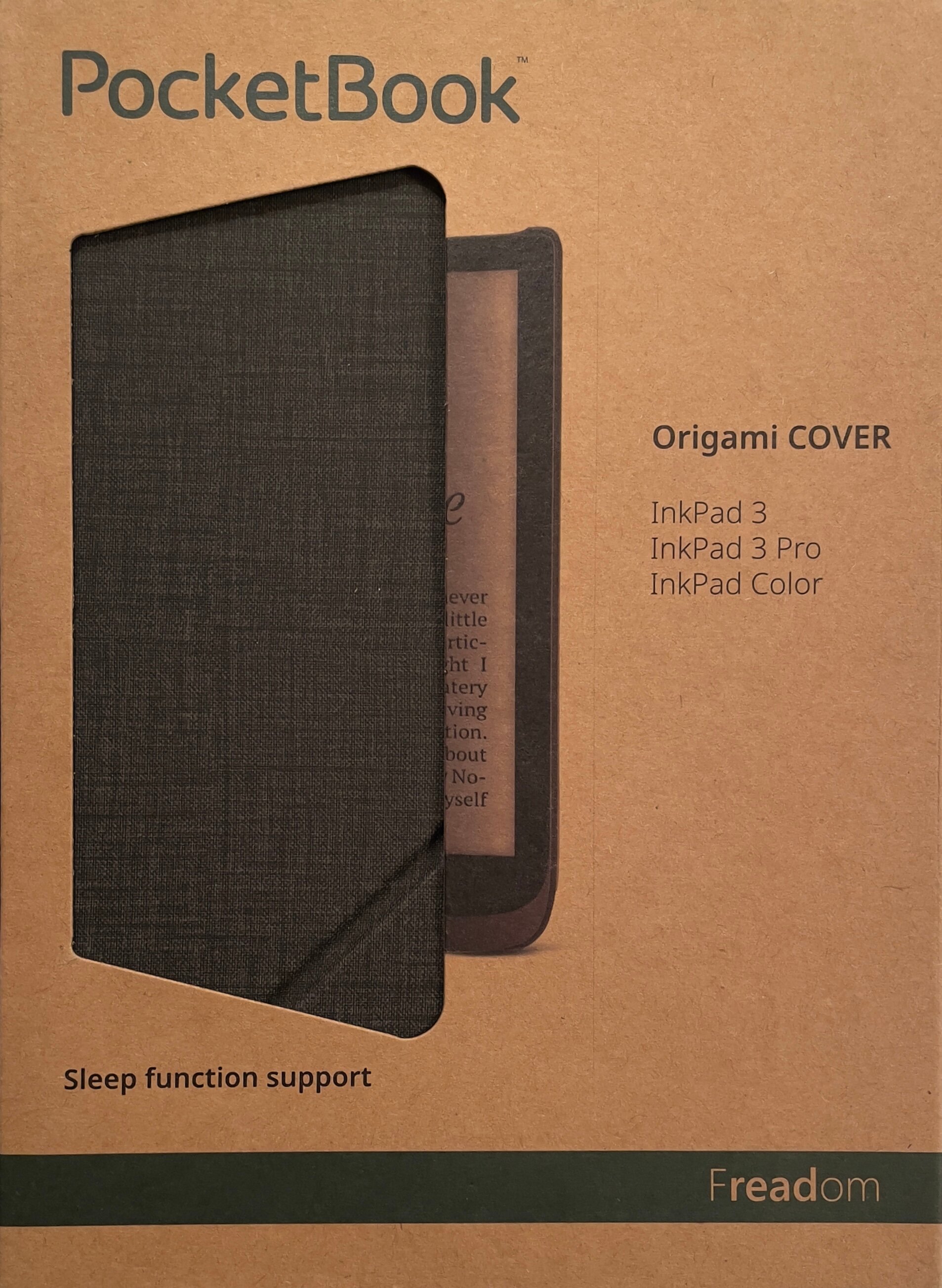 Оригинальная обложка-трансформер для PocketBook 740 Ink Pad 3/740 Pro InkPad 3 Pro (HN-SLO-PU-740-DG-WW) Origami темно-серый