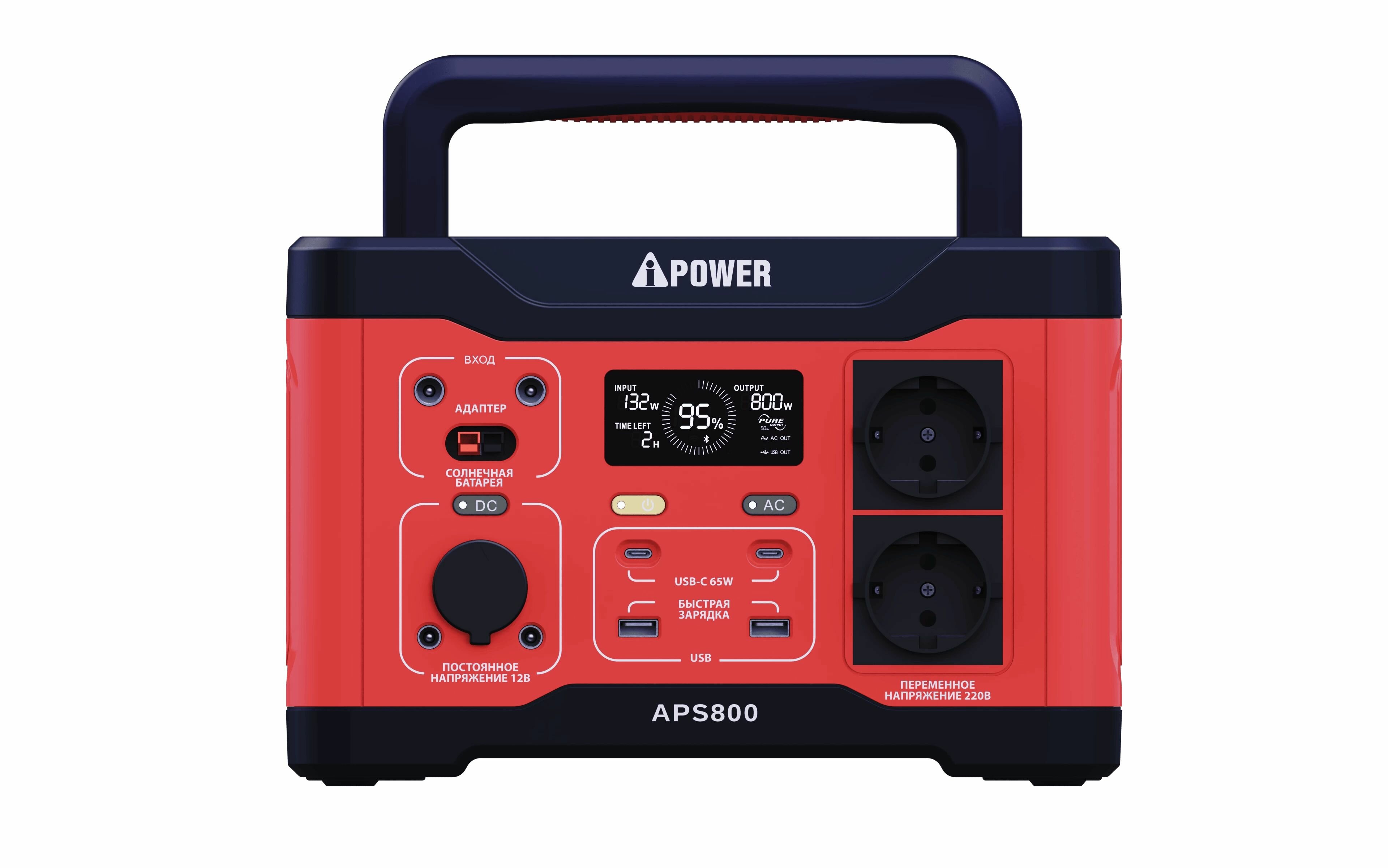 Аккумуляторная портативная электростанция A-iPower APS800 - фотография № 1