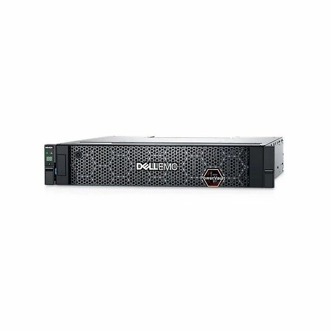 Система хранения данных Dell PowerVault ME424 24SFF (25") 2U/ 12x384 TB SAS 24G SSD RI/ 2xmini sas cable 2m/ 2x580W/ 1YWARR