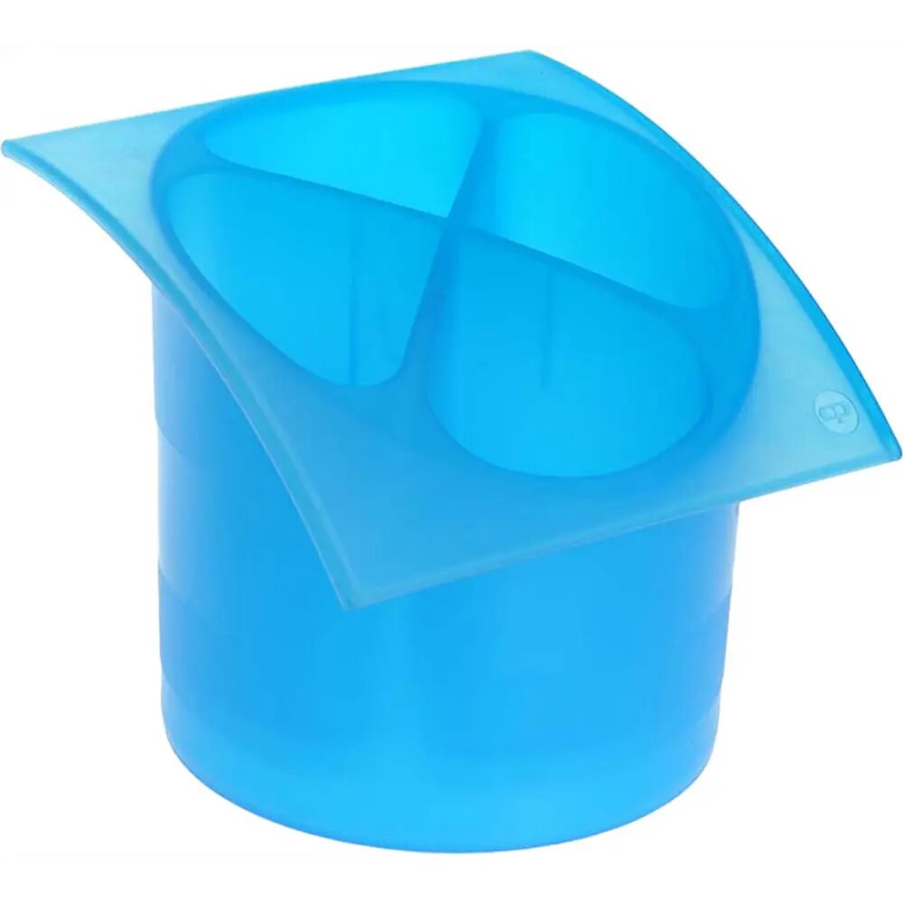 подставка для столовых приборов COSMOPLAST 15,5x16,5x14см пластик в асс-те - фото №1