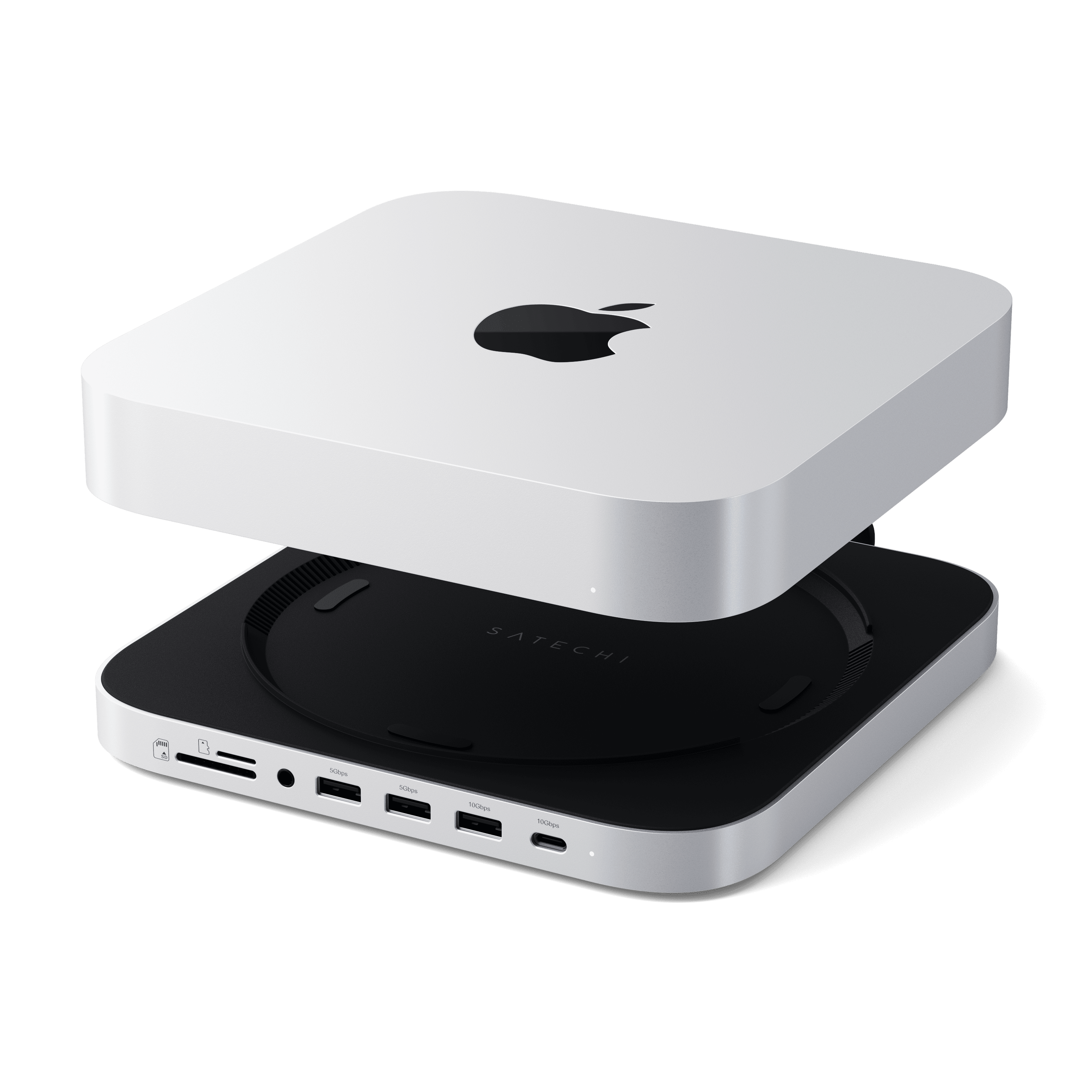 Док-станция Satechi Stand & Hub For Mac Mini / Studio With NVMe SSD Enclosure Silver