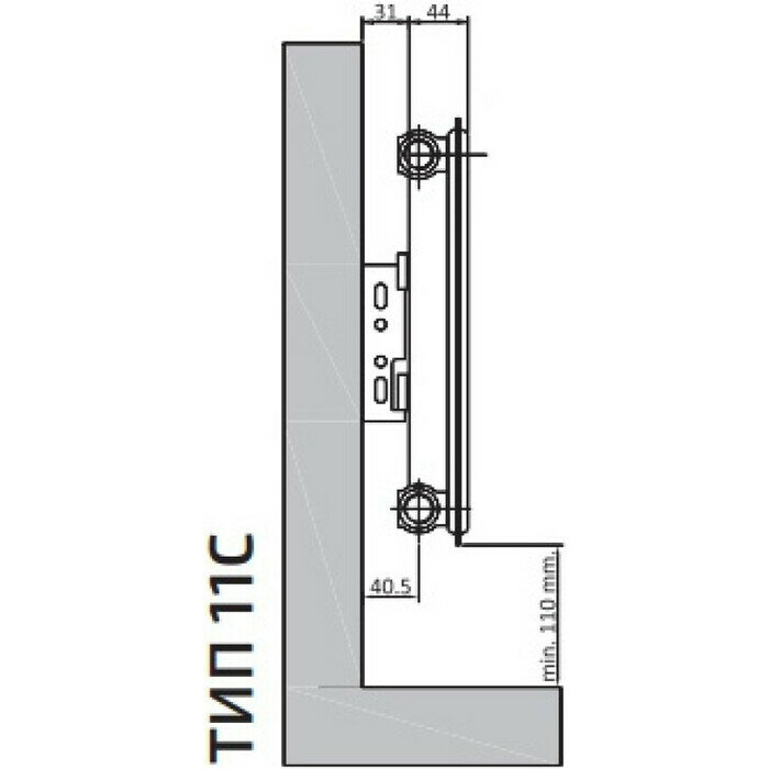 Радиатор стальной панельный Compact 11 тип 500 х 400 мм