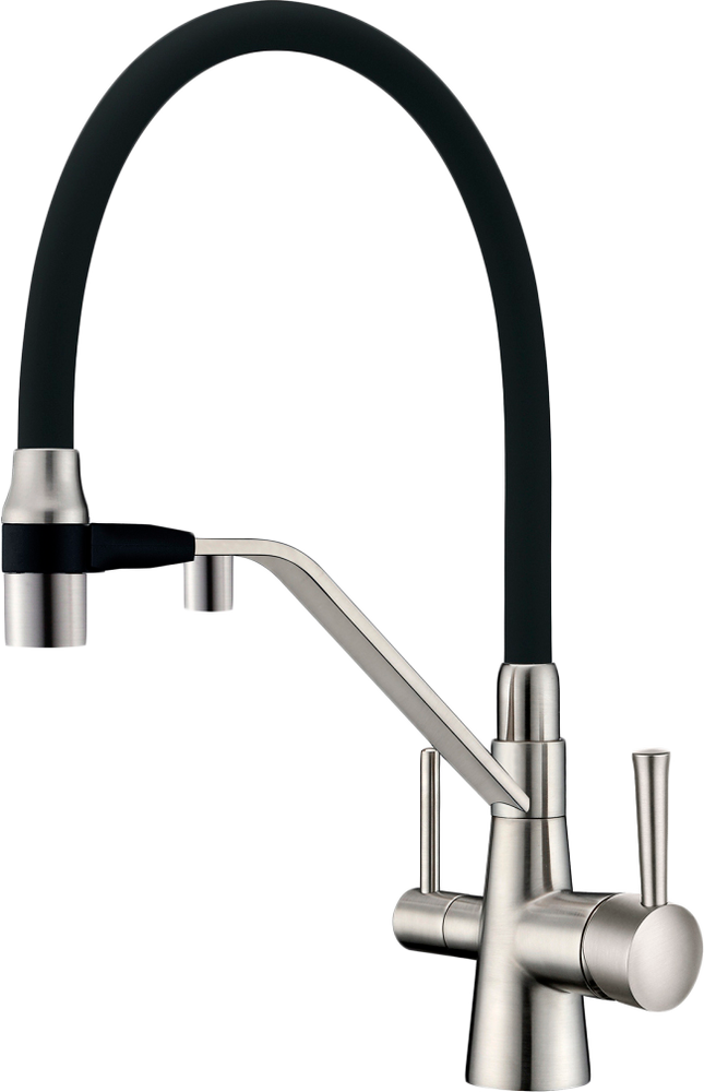 Смеситель для кухни Zorg Sanitary ZR 356 YF-Nickel никель