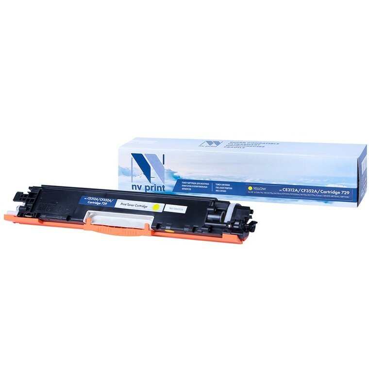 Картридж NV Print NV-CE312A/CF352A/729Y Желтый для HP CLJ Pro CP1025/1025nw/M176n/M177fw/M175a/M175nw/M275 Canon LBP7010/LBP7010C/LBP7018