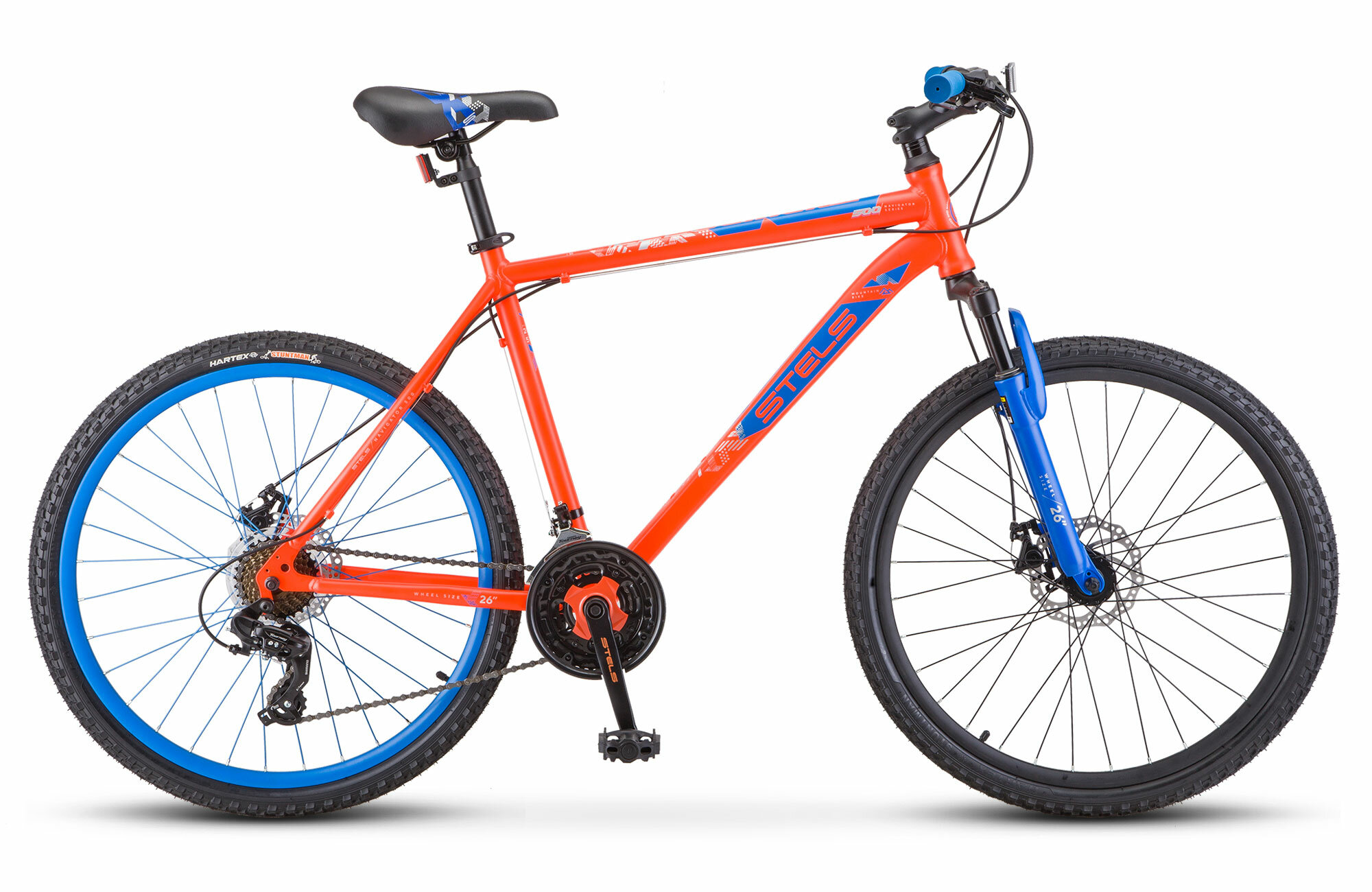 Велосипед Stels Navigator 500 MD 26 F020 (2021) 20 красный/синий (требует финальной сборки)