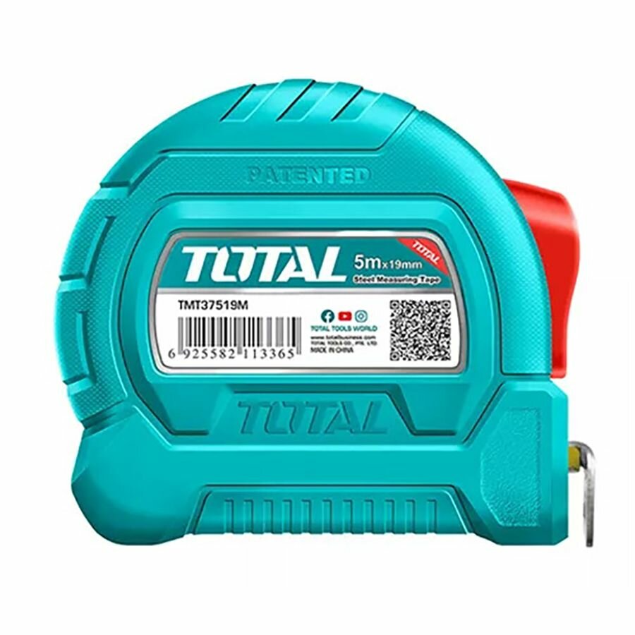 Рулетка TOTAL 5 м x 19 мм SS