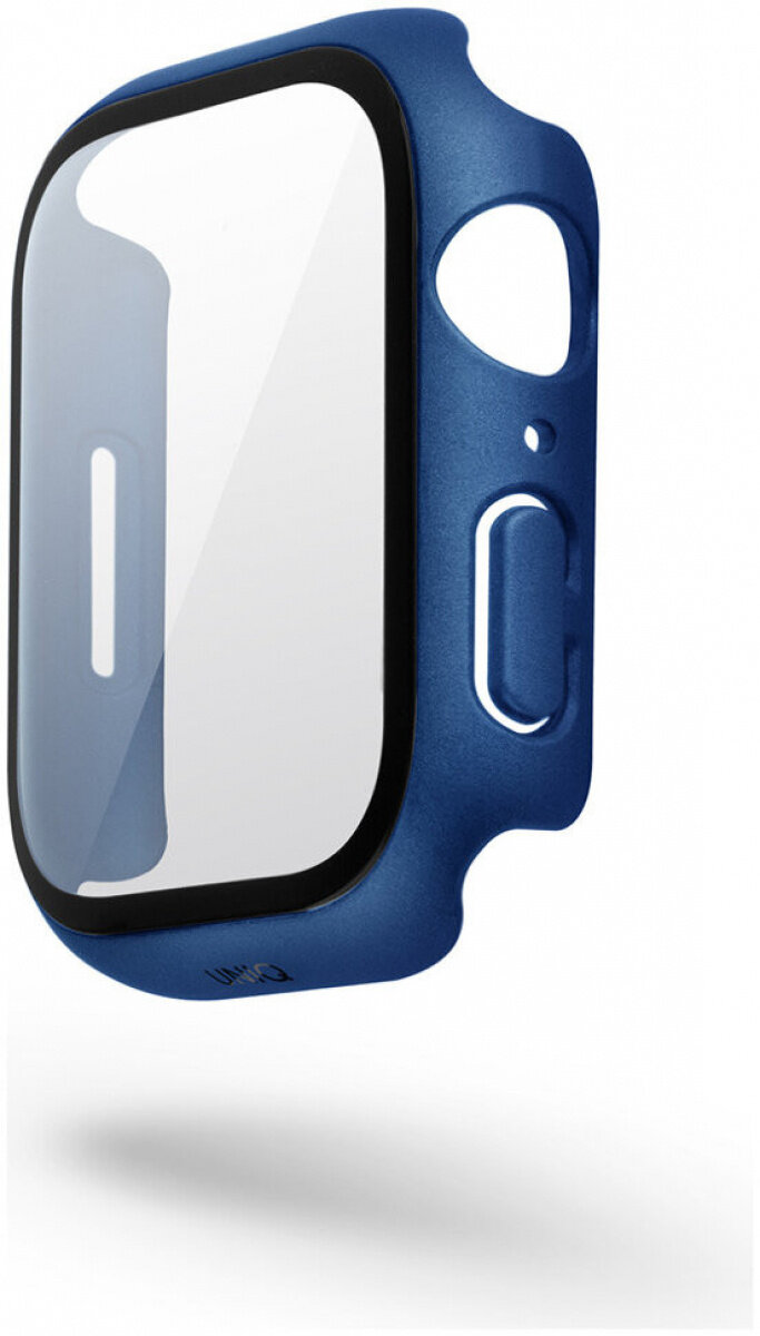 Чехол со стеклом Uniq Legion +9H Curved glass для Apple Watch 7 45 мм Blue — фото 2