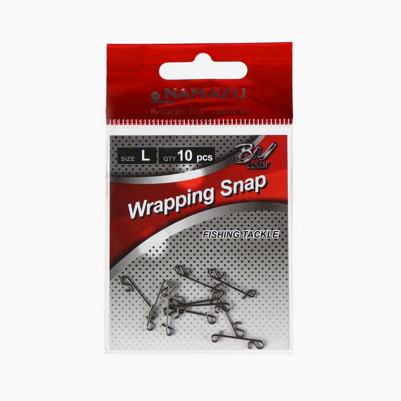 Безузловая застежка WRAPPING SNAP тест 15 кг размер L цвет BN 10 шт.