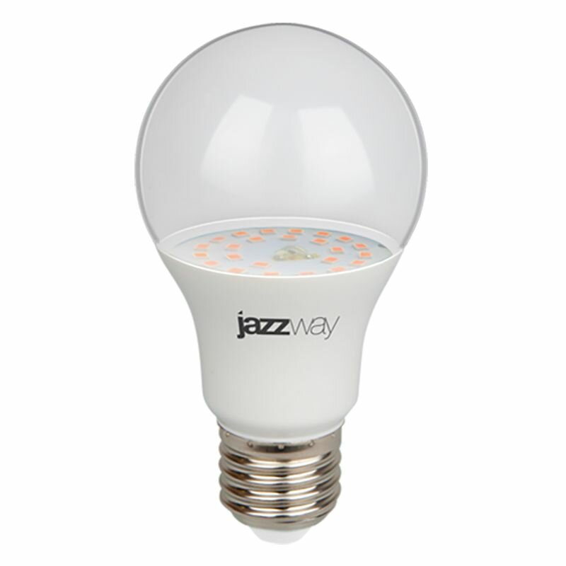 Лампа светодиодная PPG A60 Agro 15w FROST E27 IP20 (для растений) Jazzway