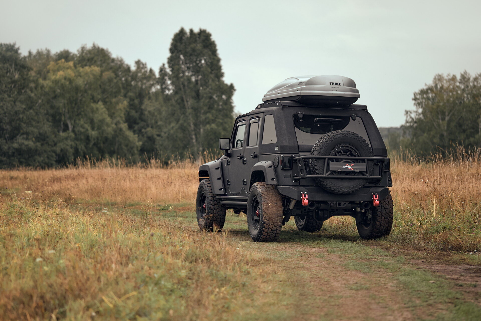 Калитка под запаску BMS ALFA для Jeep Wrangler JK