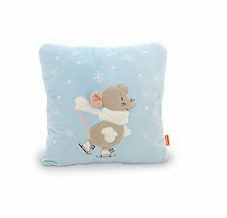 фото Мягкая Игрушка Подушка Мышка. Мася на катке (35*35см) 9045/35, (ООО "Компания Оранж")