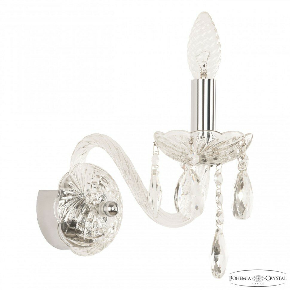 Бра Bohemia Ivele Crystal 101 101B/1/165 Ni - фото №1