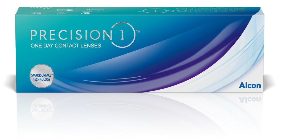 Alcon Контактные линзы Precision 1 (30 шт.) BC 8.3, DIA 14.2/ D - 0.5