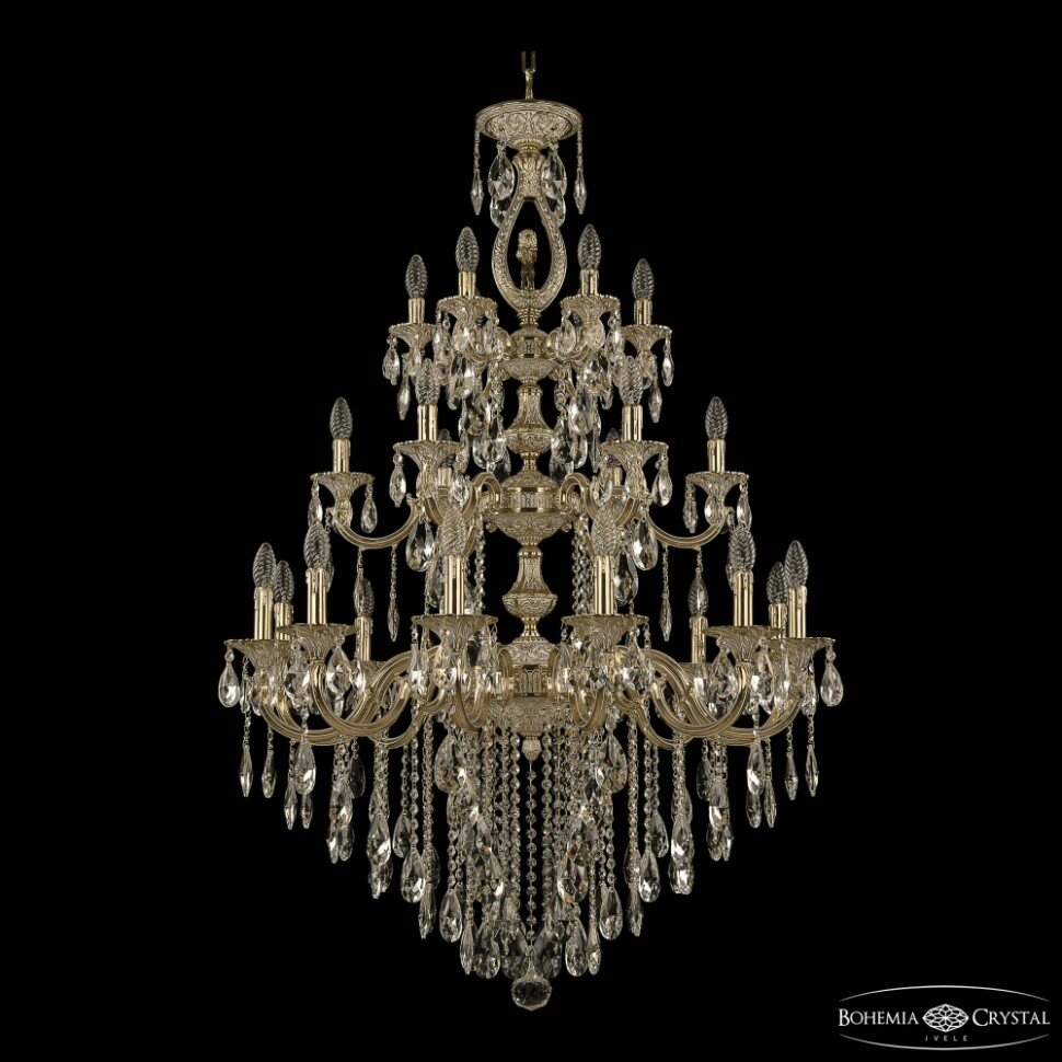 Люстра подвесная Bohemia Ivele Crystal 72401/12+6+6/300/3d B GW FL3M - фото №1