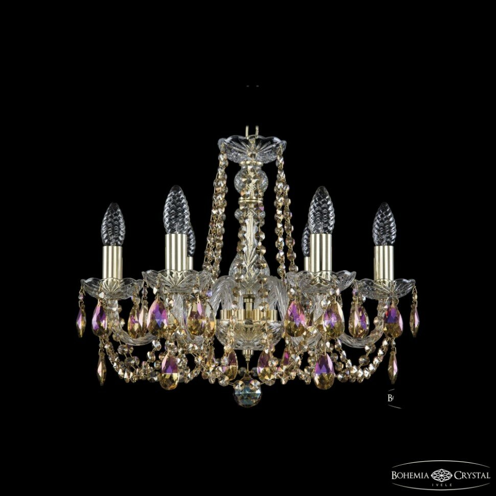 Люстра подвесная Bohemia Ivele Crystal 1402/6/160 G R777 - фото №1