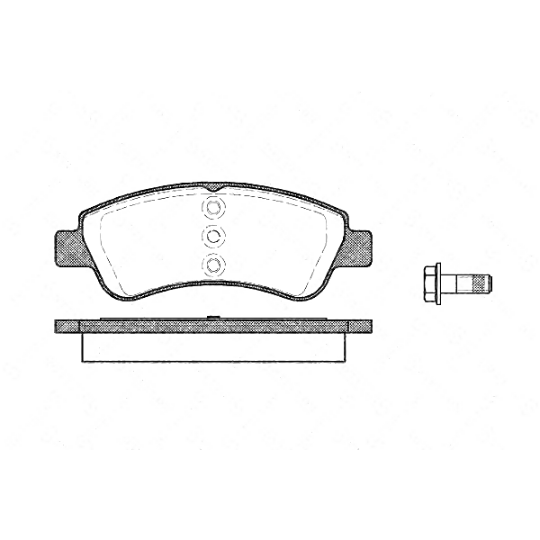 STELLOX 852 000B-SX (1064001724 / 16 111 407 80 / 16 111 409 80) колодки дисковые п.\ Fiat (Фиат) idea / doblo, Citroen (Ситроен)