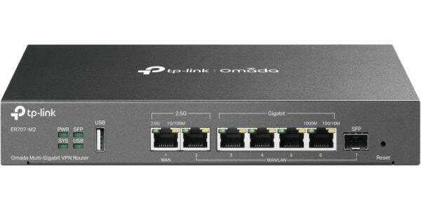 Межсетевой экран TP-Link Omada ER707-M2 10/100/1000/2500BASE-T черный