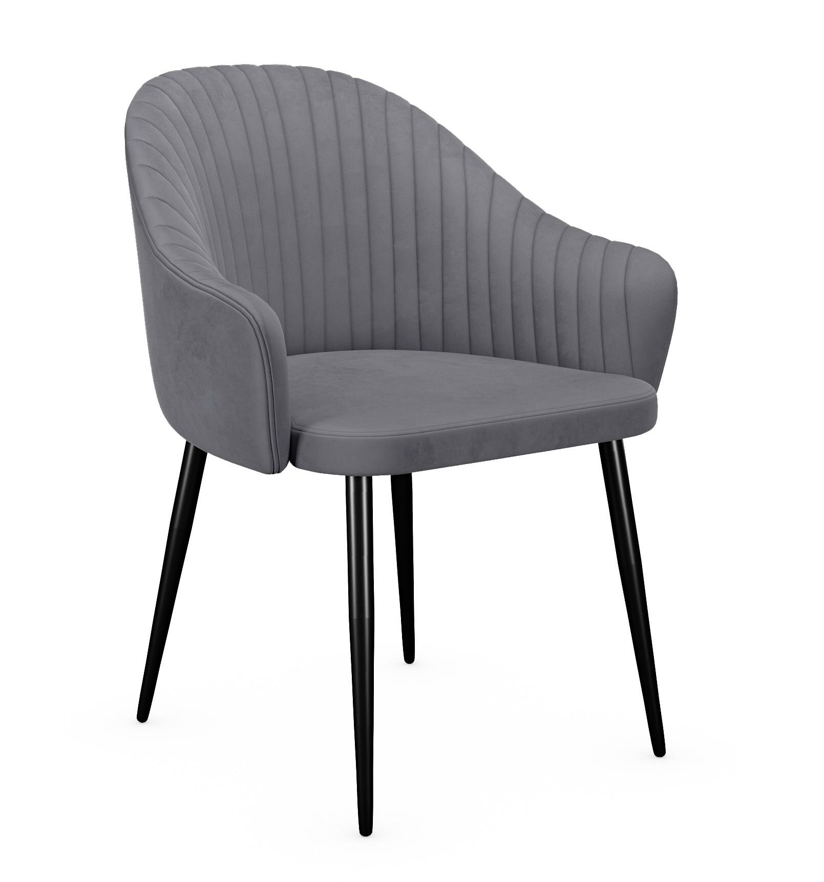 фото Стул DikLine 440 C56 серый, ножки черные