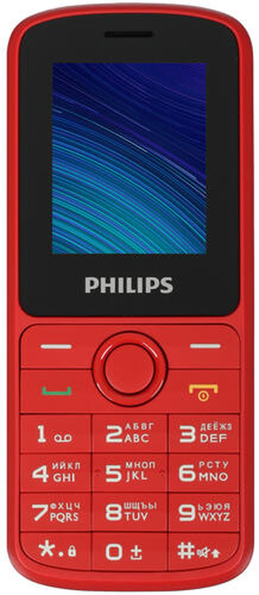 Сотовый телефон Philips Xenium E2101 красный