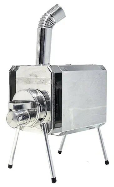 фото Печь для палатки "Турист" 25 л с экранами (встроенный искрогаситель)