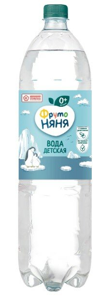 Вода питьевая негазированная детская ФрутоНяня ПЭТ 1,5л фруто няня 43000469 | цена за 1 шт